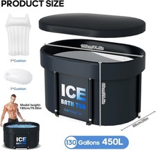 Ice Bath Tub with Lid for