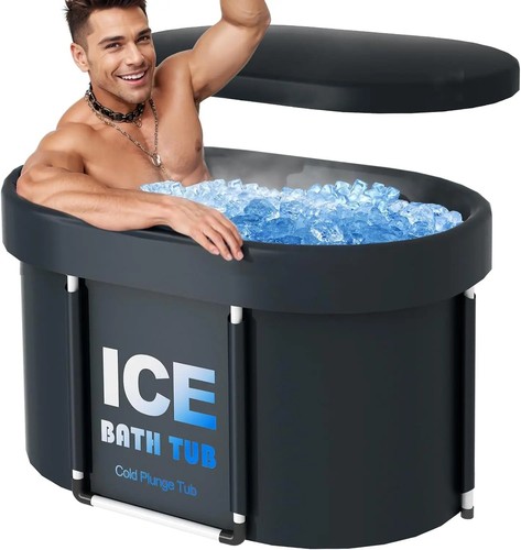 Ice bath tub with lid - ice, for
